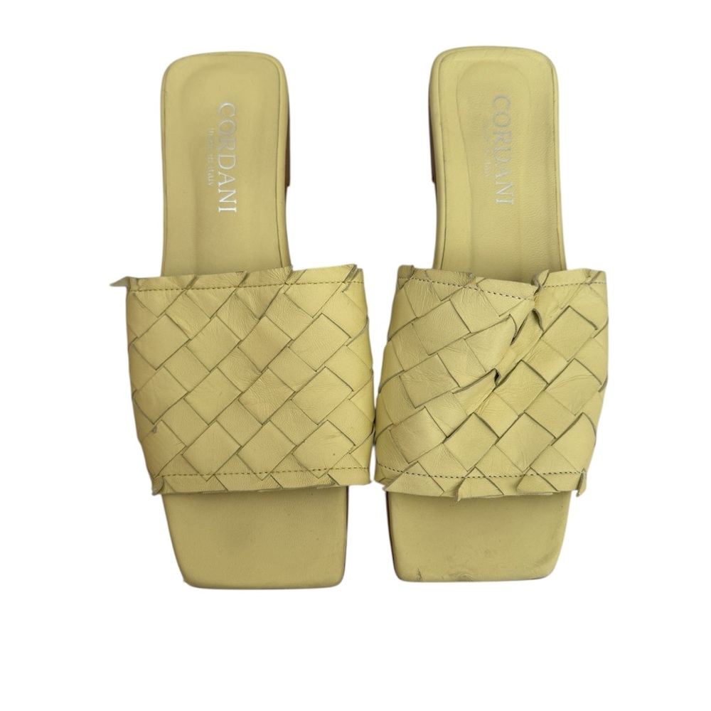 Cordani Women's Yellow Woven Sandals Women’s Size 11